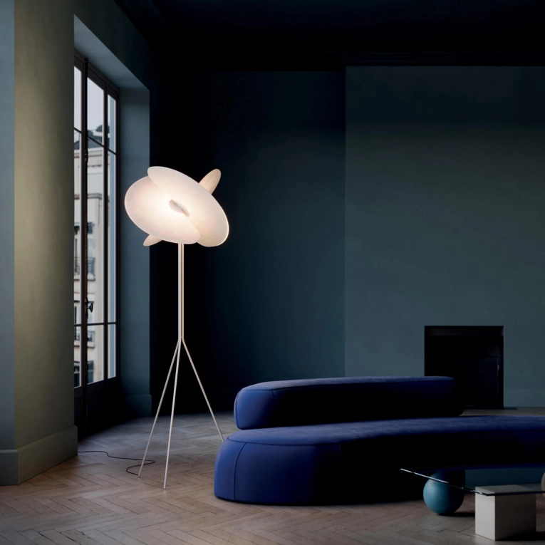 Lampadaire LEVANTE Blanc mat LUCEPLAN