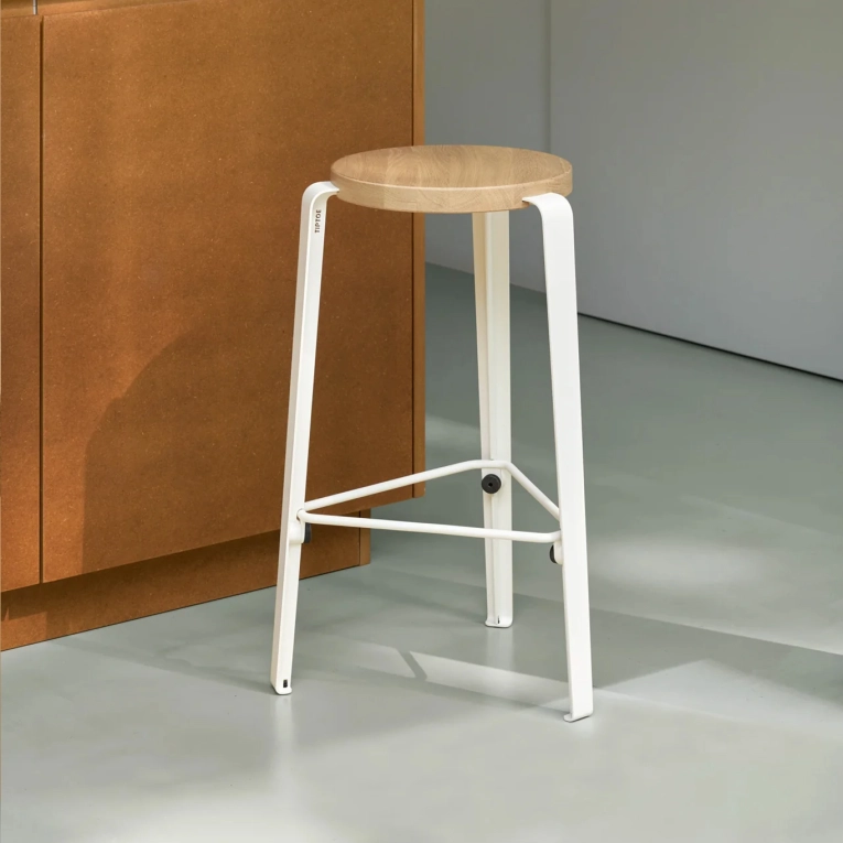 Bar Stool MI LOU Oak/Cream White TIPTOE