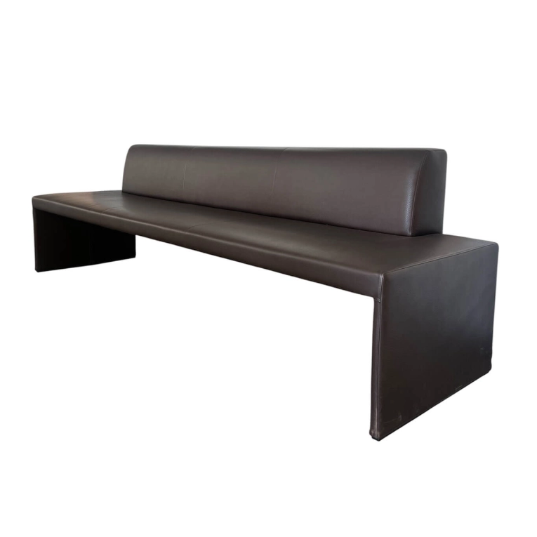 TOGETHER L 245 Cuir Marron Chocolat WALTER KNOLL