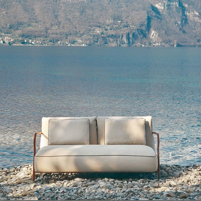 Outdoor Sofa SALO 2 places Terracotta/ Nuvola UNOPIÙ