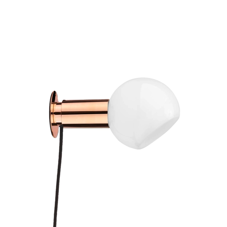 Wall light DONYA with plug Polished Copper ANOUR