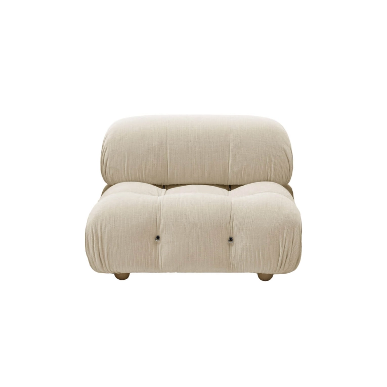 CAMALEONDA module simple Chenille Enia Blanc Ivoire B&B ITALIA