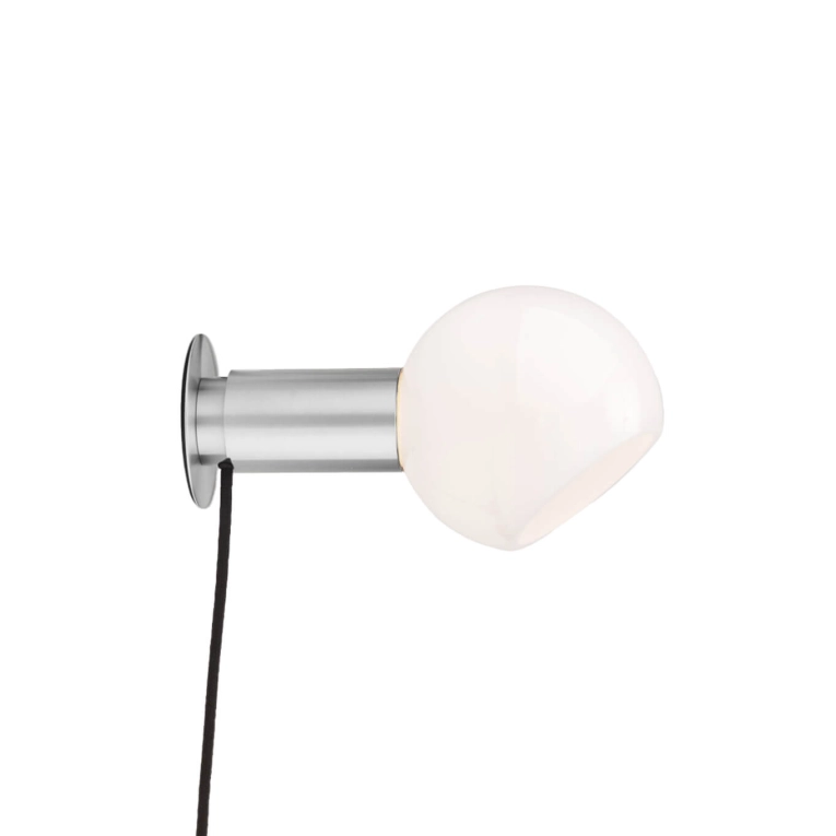Wall light DONYA with plug Brushed Stainless Steel ANOUR