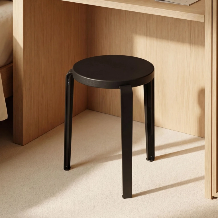Stool LOU CHROMA Graphite Black TIPTOE