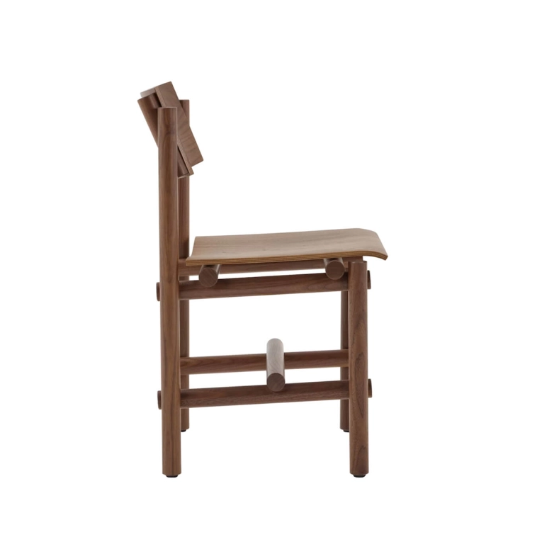 Chaise MUECKE Noyer KNOLL