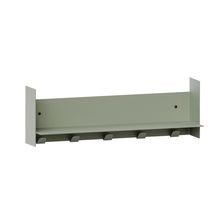 Shelving PLI Eucalyptus Grey with coat racks L 60 TIPTOE