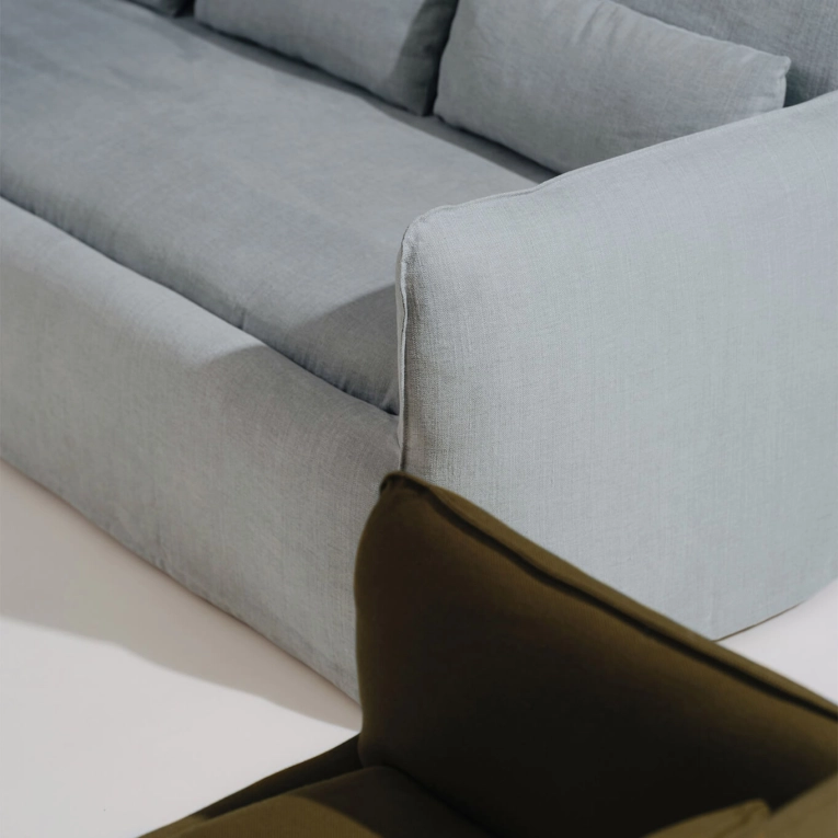 Sofa MIMI 3-Seater Osumi 30 Blue HAY