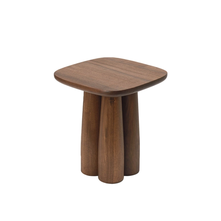 Table d'appoint guéridon STOLAC Noyer ZANAT