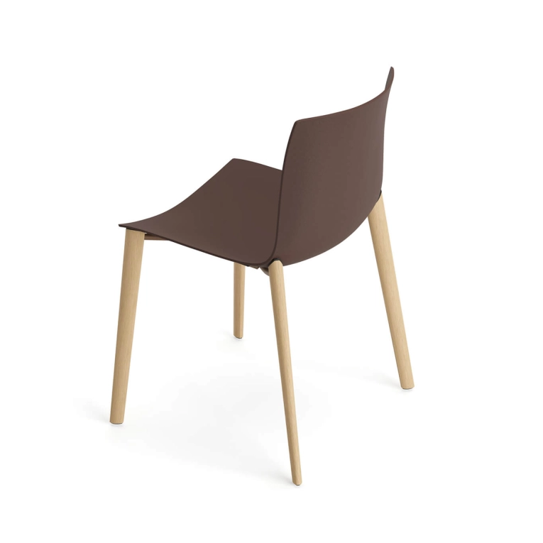 Chaise CATIFA RE 46 Pieds bois Espresso ARPER