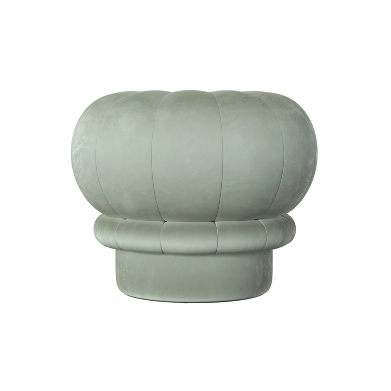 Pouffe CLAUDIE Celadon Green Velvet HARTO