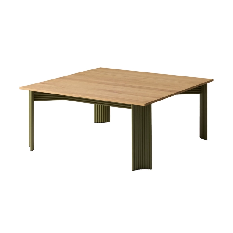 Outdoor Table VIDALENTA 170x170 Iroko/ Moss Green CASSINA