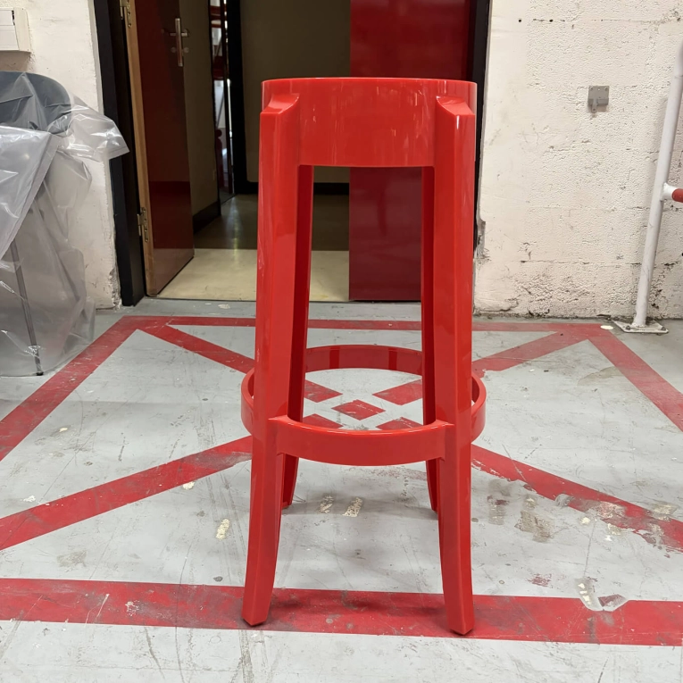 Bar Stool CHARLES GHOST H 75 Red KARTELL