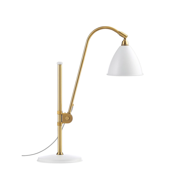 Lampe à poser BESTLITE BL1 Laiton/ blanc GUBI