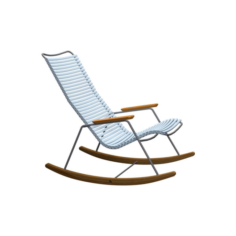 Fauteuil extérieur Rocking Chair CLICK Bleu clair HOUE