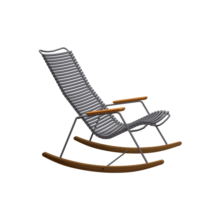 Fauteuil extérieur Rocking Chair CLICK Gris foncé HOUE