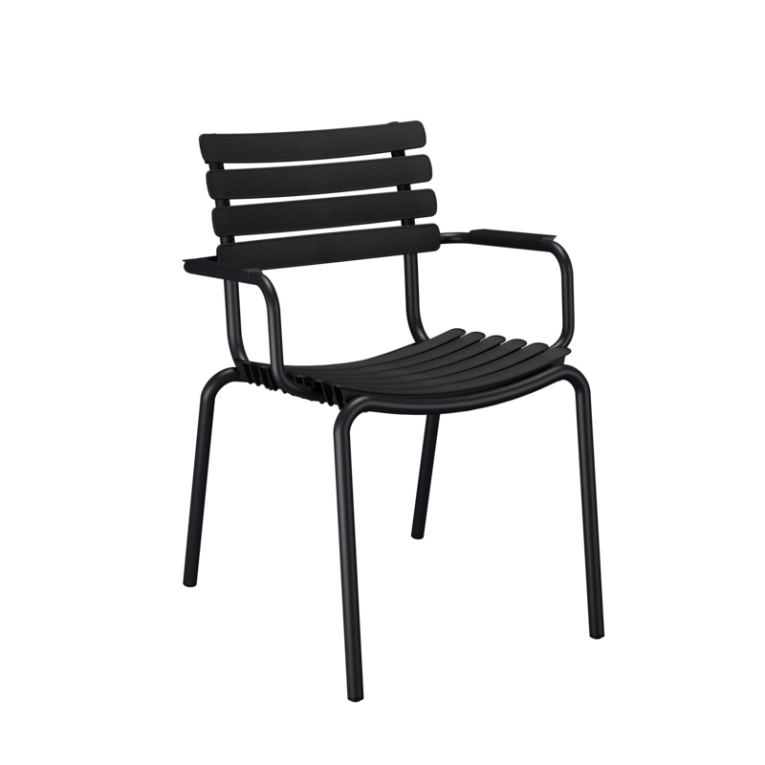 Chaise extérieur Chaise RECLIPS Noir HOUE