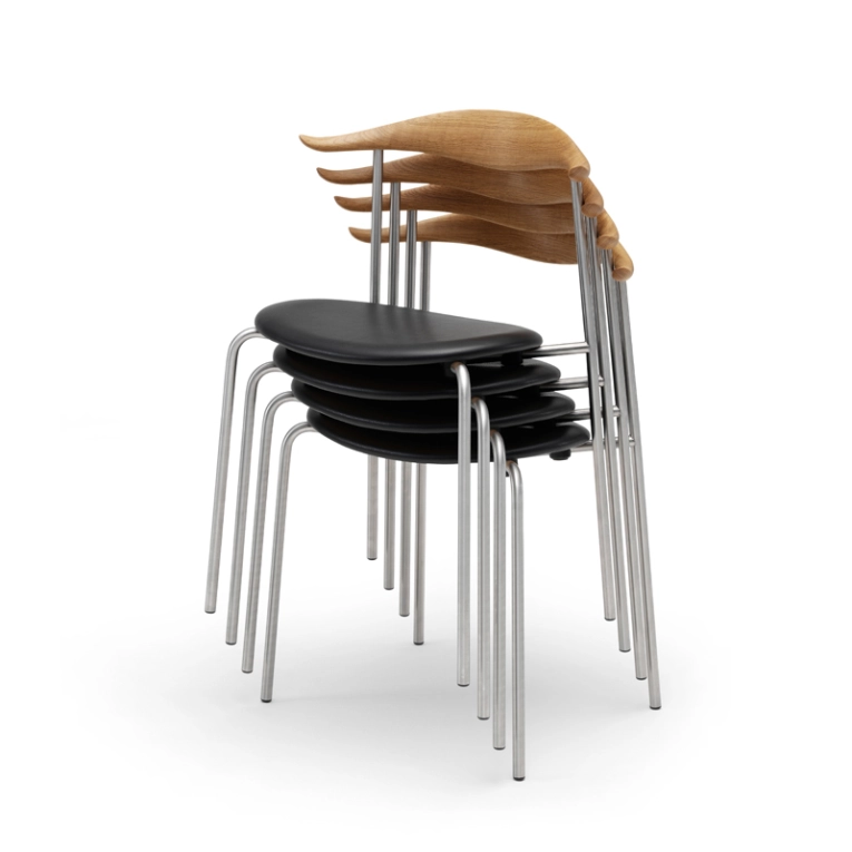 Chaise CH88 P Chêne huilé/ Thor 301/ acier inox CARL HANSEN