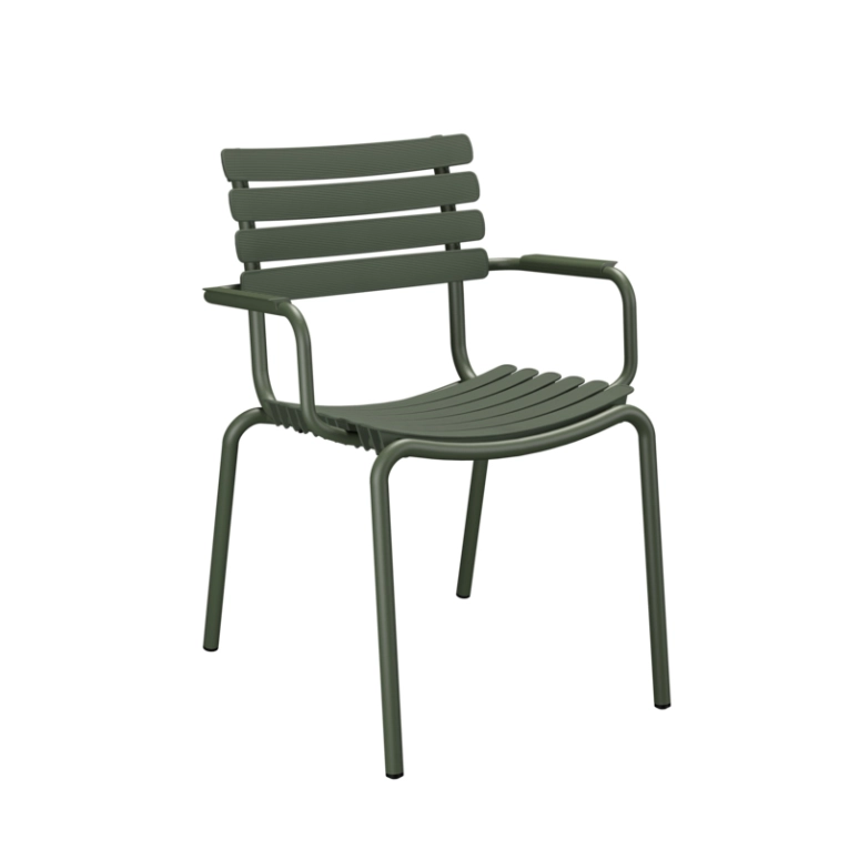 Chaise extérieur Chaise RECLIPS Vert olive HOUE