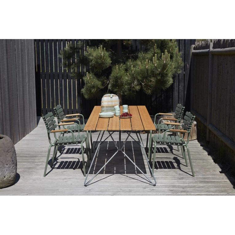 Chaise extérieur Chaise RECLIPS Vert olive HOUE
