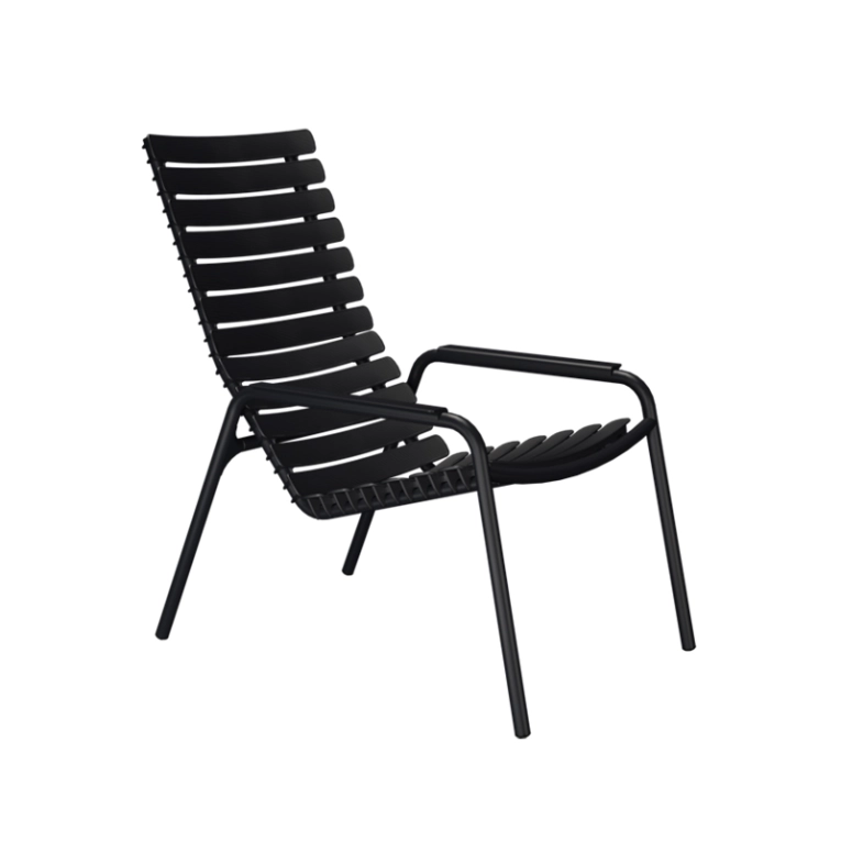 Fauteuil extérieur Fauteuil RECLIPS Noir HOUE