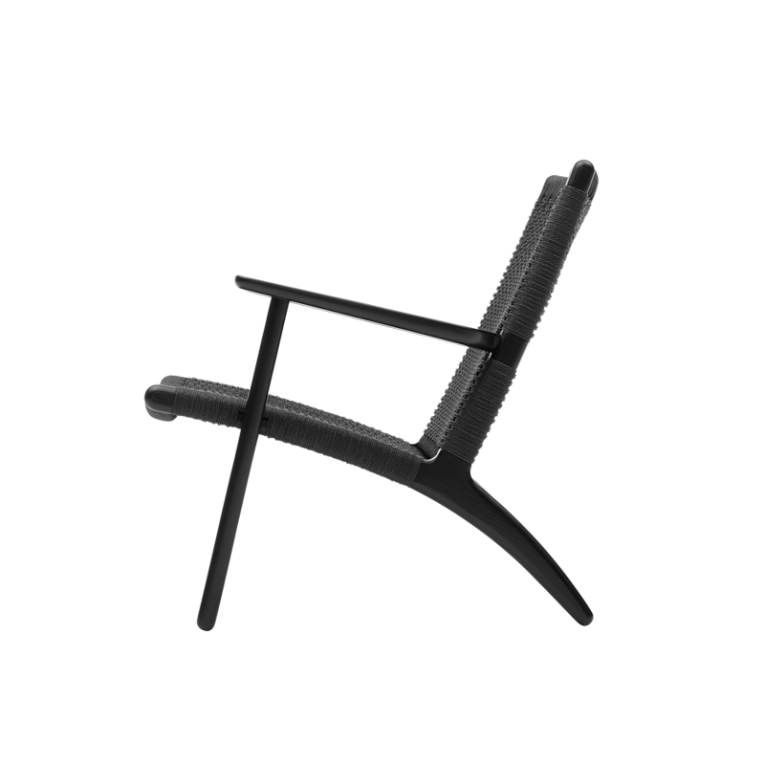 Fauteuil CH25 Chêne noir/ corde noire CARL HANSEN
