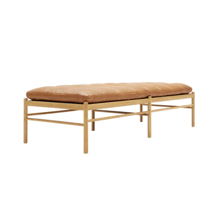 Canapé DAYBED OW150 Chêne huilé/ cuir Sif 95 CARL HANSEN