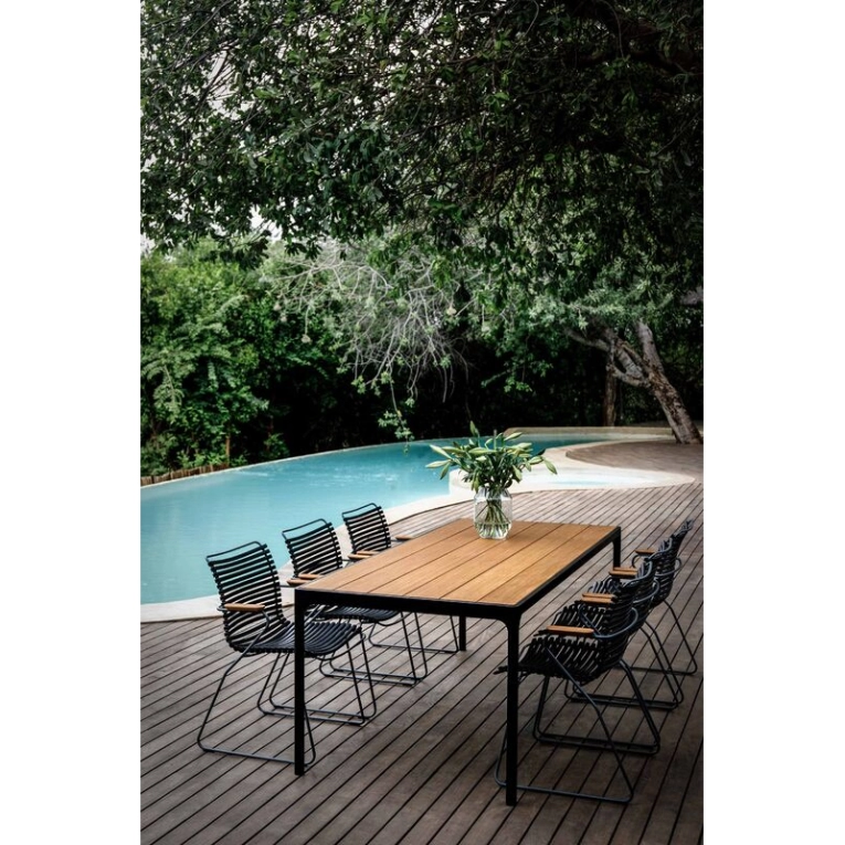 Chaise extérieur Chaise CLICK avec accoudoirs Blanc HOUE