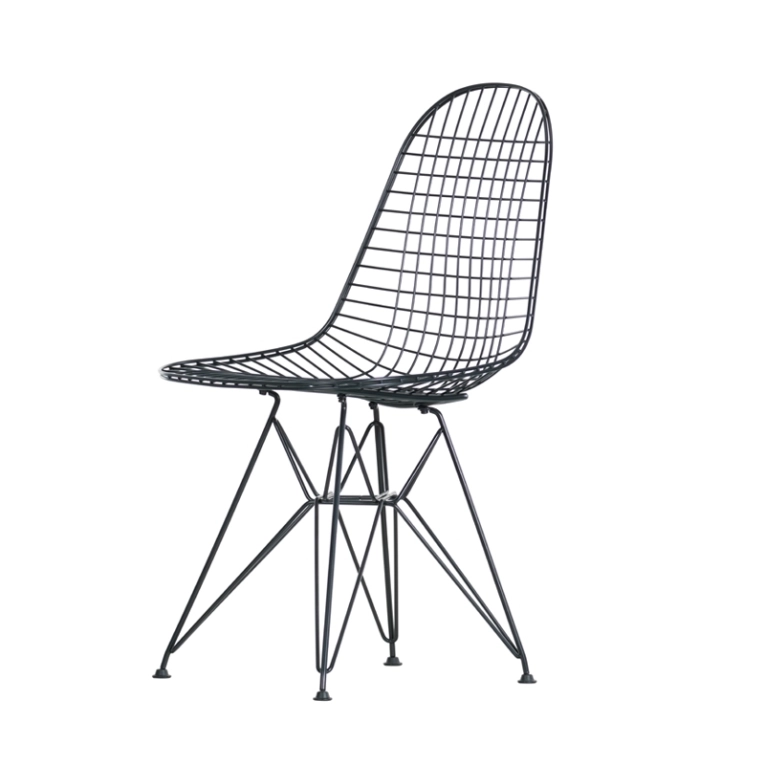 Chaise EAMES WIRE CHAIR DKR Noir VITRA