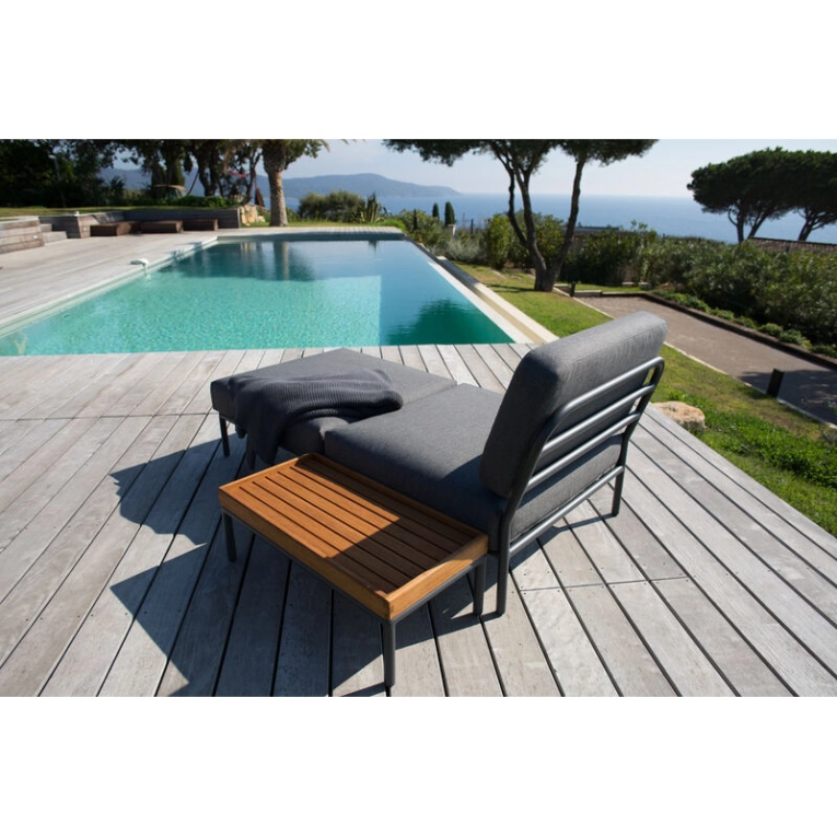 Pouf extérieur Pouf LEVEL Basic gris foncé HOUE