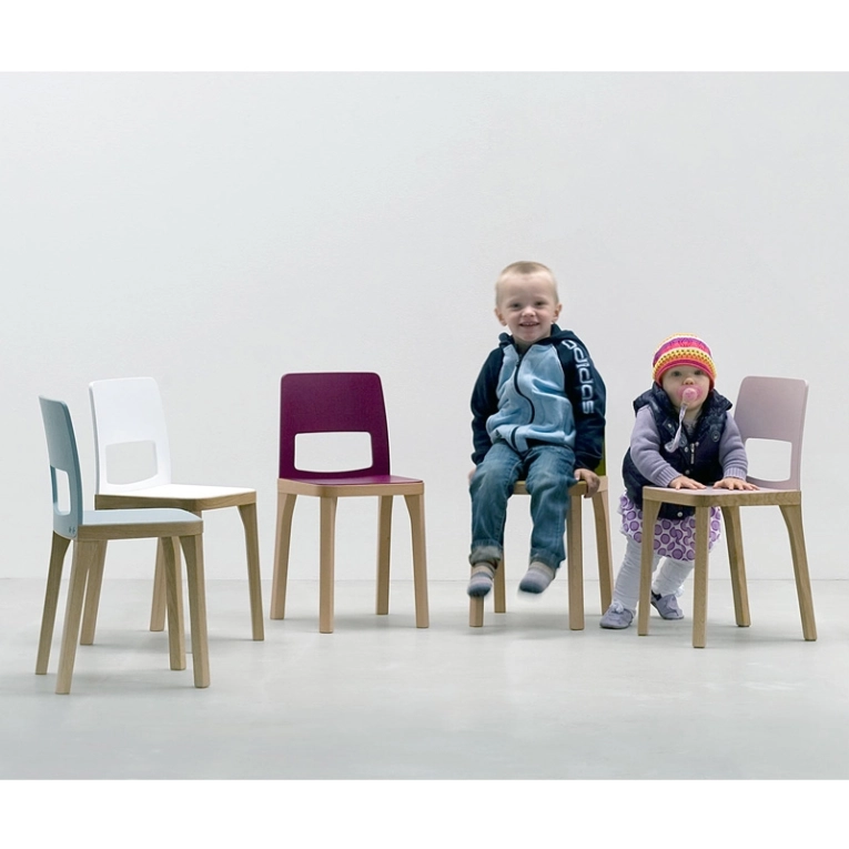 Siège enfant Chaise enfant ST6N-2 JUNIOR Vert lime HUSSL