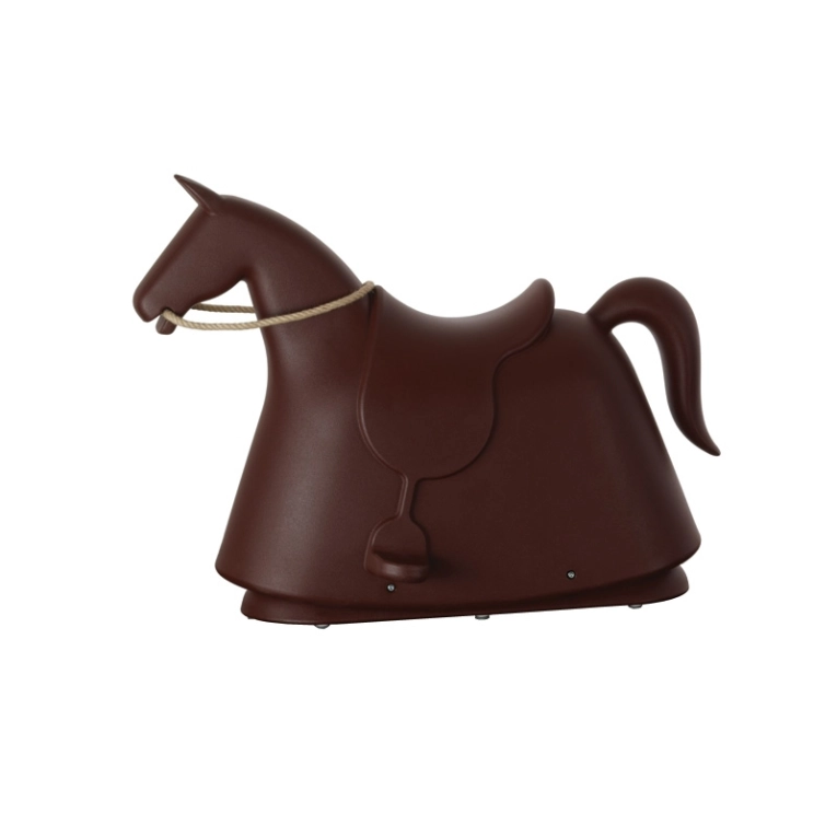 Siège enfant Cheval à bascule ROCKY Marron MAGIS
