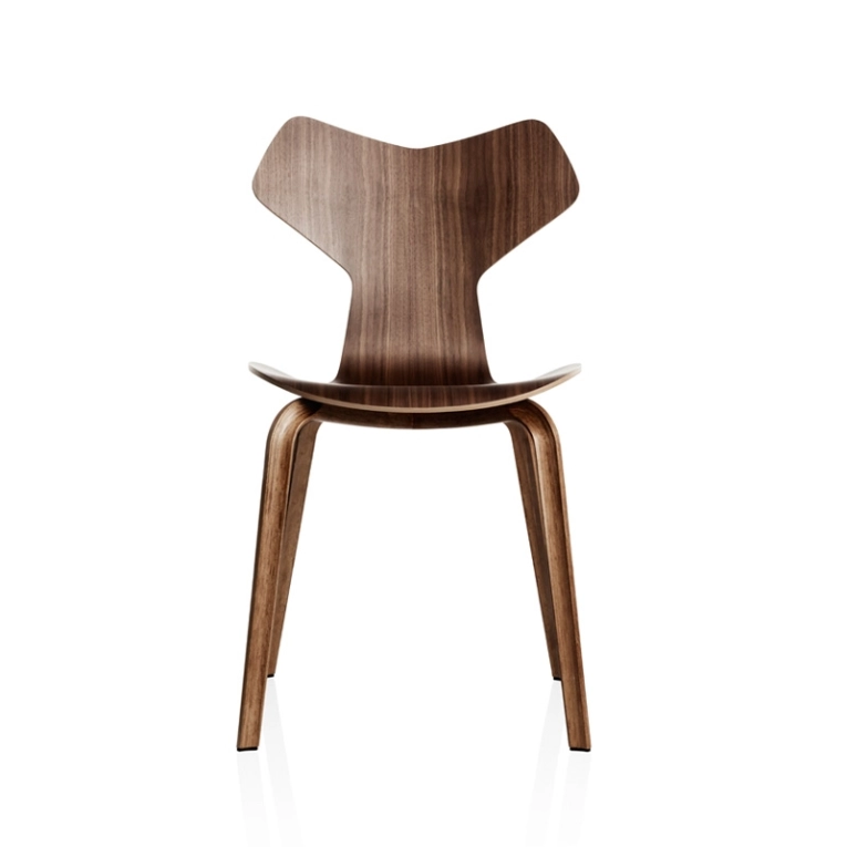 Chaise GRAND PRIX pieds bois Noyer FRITZ HANSEN