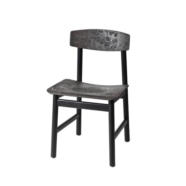 Chaise CONSCIOUS BM3162 Hêtre noir/ Coffee waste Black MATER