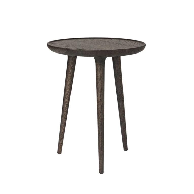 Table d'appoint guéridon ACCENT Medium Chêne Sirka gris MATER