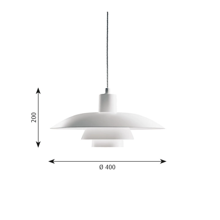 Suspension PH 4/3 Blanc LOUIS POULSEN