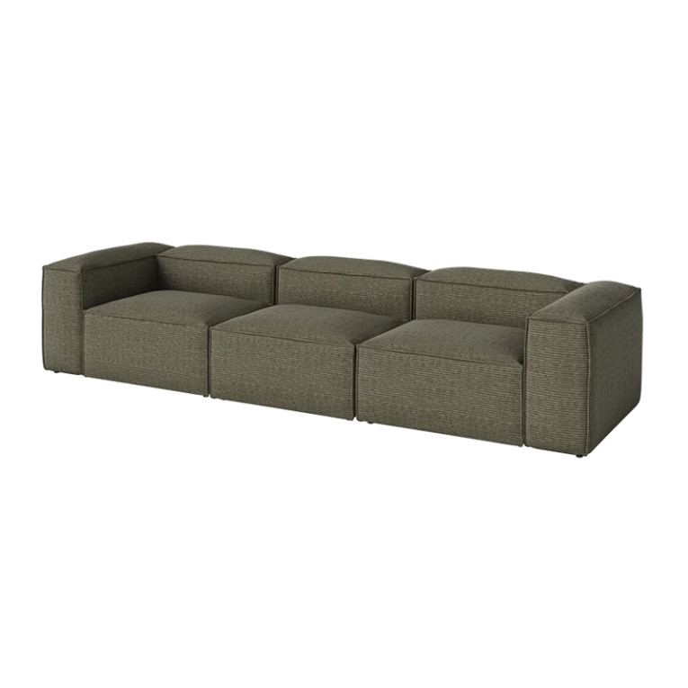 Canapé COSIMA L 330 - 3 modules profondeur 100 Globa dust green BOLIA