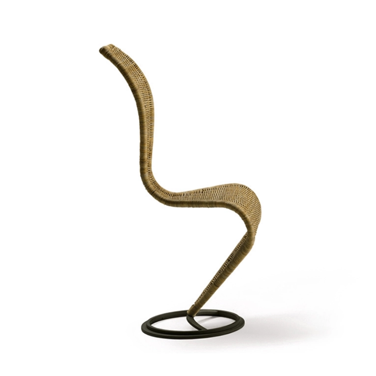 Chaise S-CHAIR rotin CAPPELLINI
