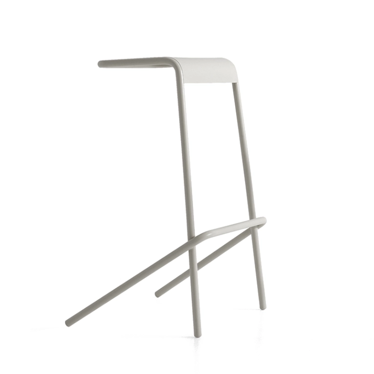 Tabouret haut ALODIA H 70cm Blanc CAPPELLINI