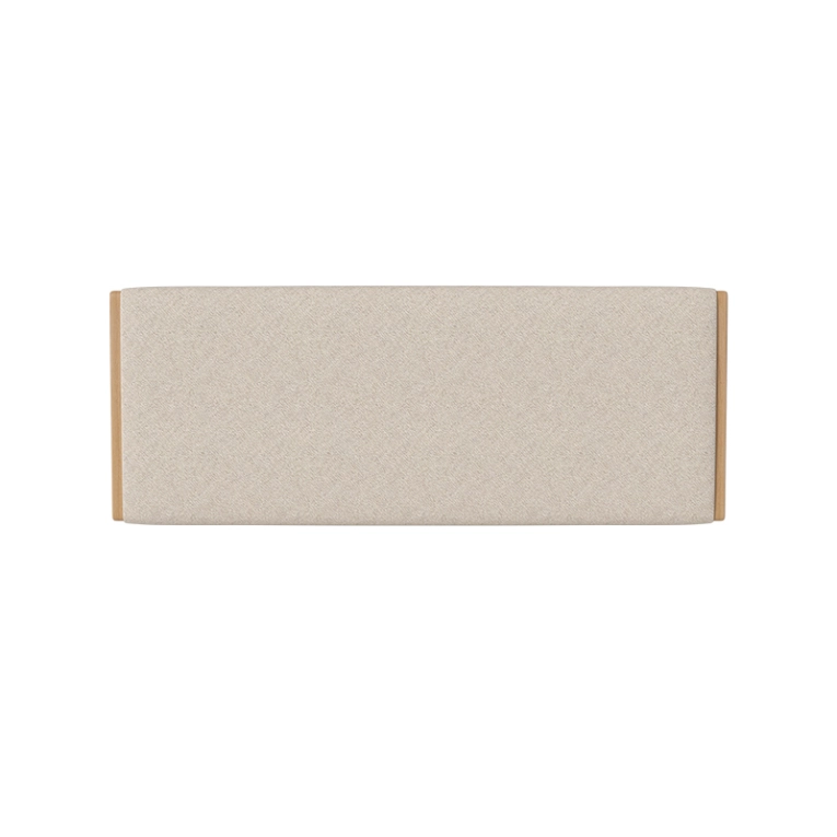 Lit Tête de lit HAVEN Monza beige/ chêne huilé BOLIA