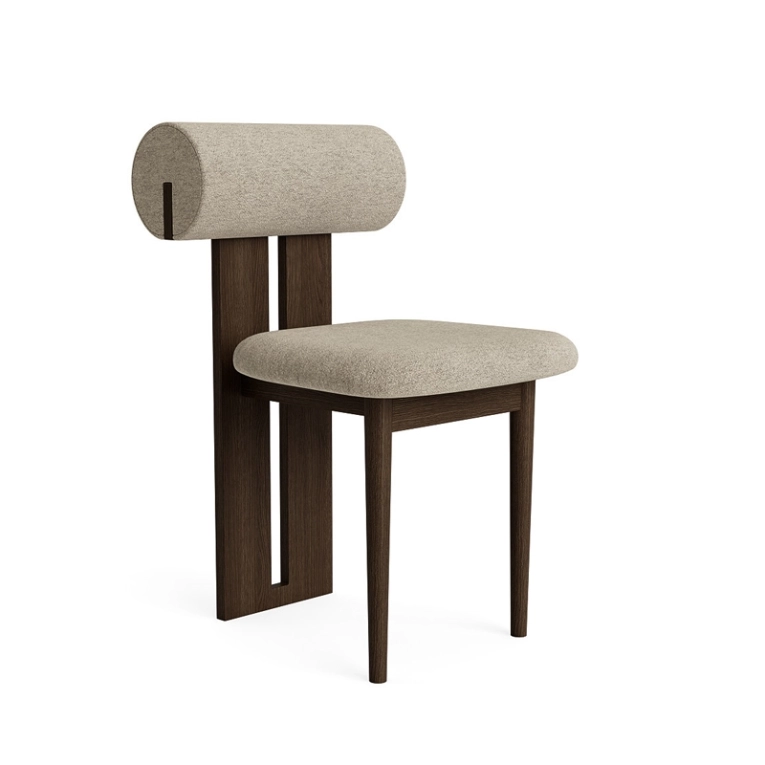 Chaise HIPPO Barnum Bouclé 03/ chêne fumé foncé NORR11