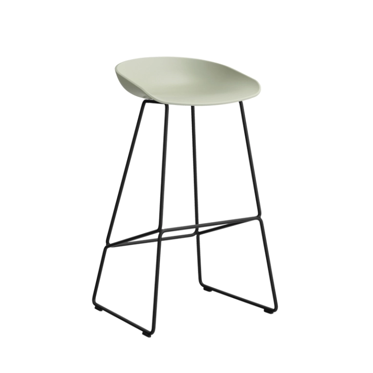 Tabouret haut ABOUT A STOOL AAS 38 H75 Pastel green HAY