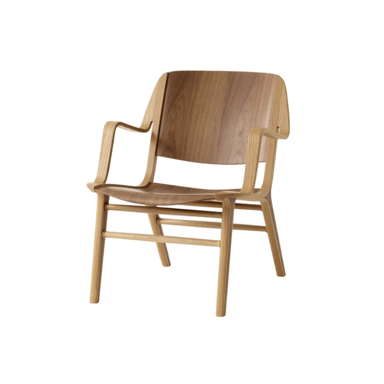 Fauteuil AX HM11 Chêne & noyer AND TRADITION