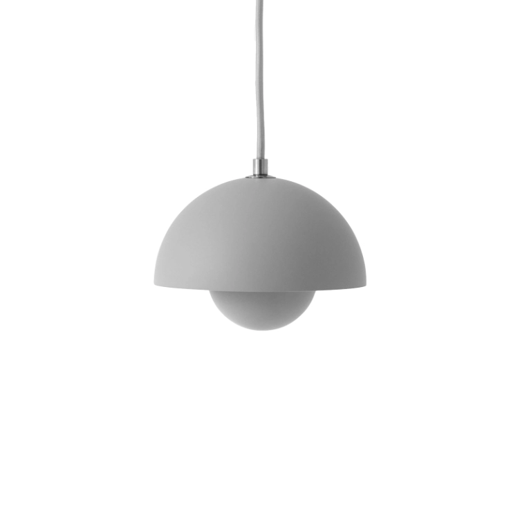 Suspension FLOWERPOT VP10 Gris clair mat AND TRADITION