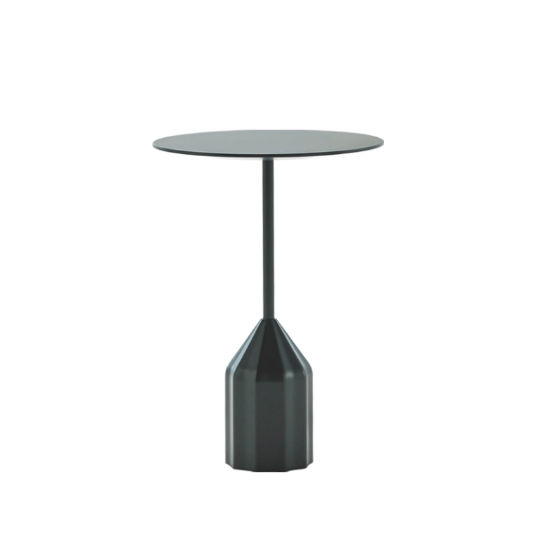 Table d'appoint guéridon BURIN MINI Noir VICCARBE
