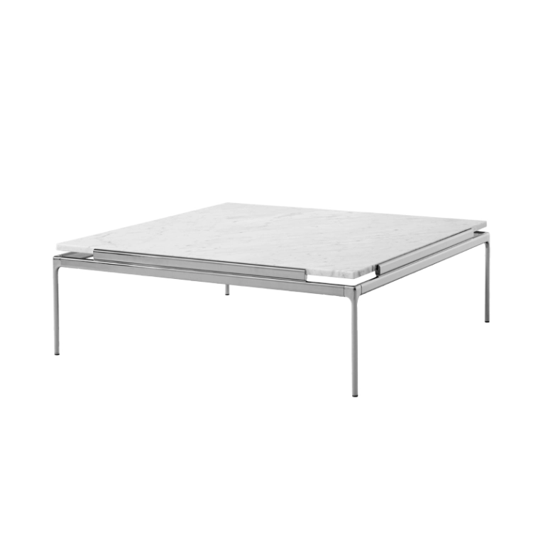Table basse SETT LN13 Marbre Carrare  AND TRADITION