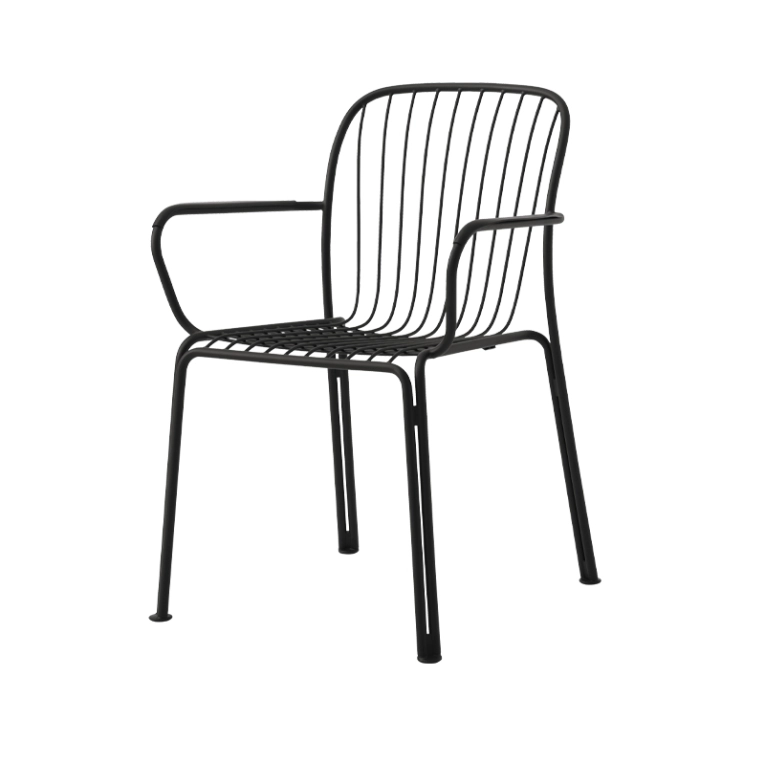 Chaise extérieur Petit fauteuil THORVALD SC95 Noir AND TRADITION