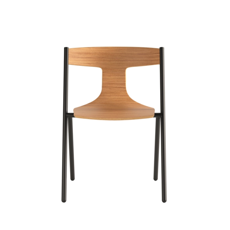 Chaise QUADRA empilable Chêne naturel VICCARBE
