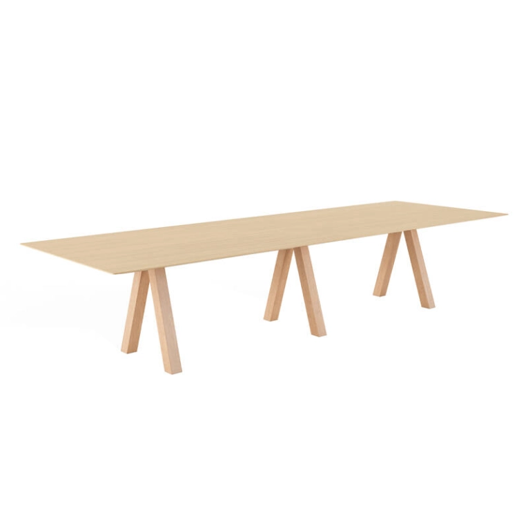 Table TRESTLE DOUBLE Chêne naturel VICCARBE
