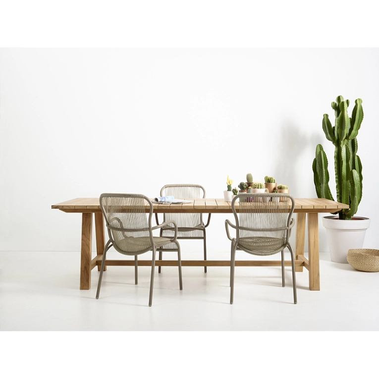 Chaise extérieur Petit fauteuil LOOP Taupe VINCENT SHEPPARD