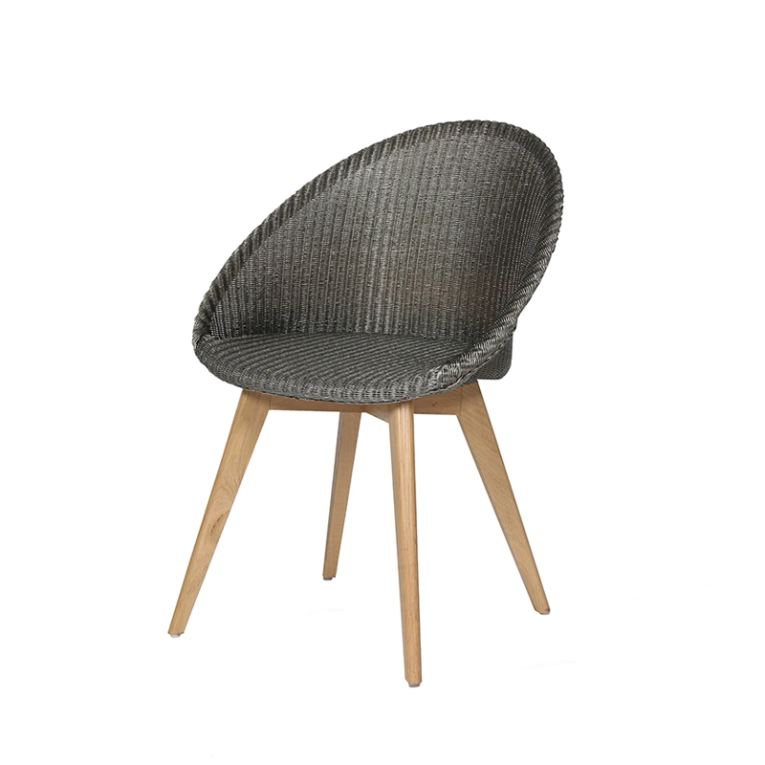 Chaise JACK Base chêne Gris quartz VINCENT SHEPPARD